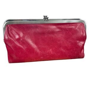 HOBO Red Leather Clutch